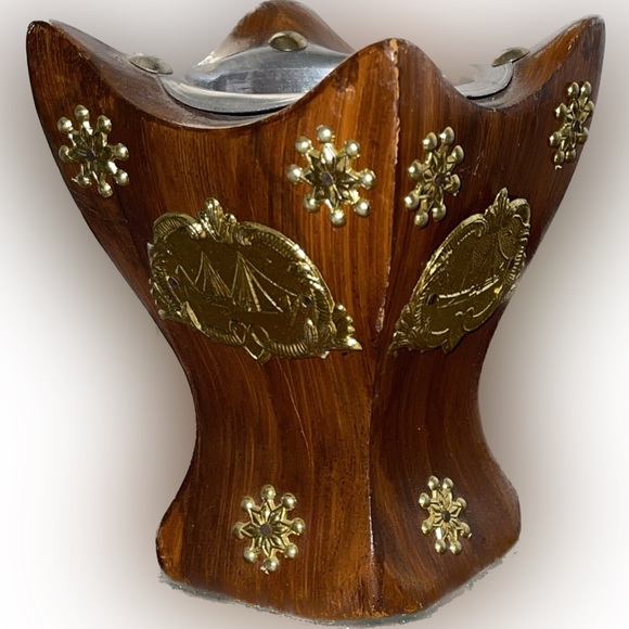 🌟 Exquisitely Made In Pakistan Incense Burning Holder Wood 5” Tall 💥 - Picture 4 of 7